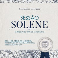 Convite sessão solene