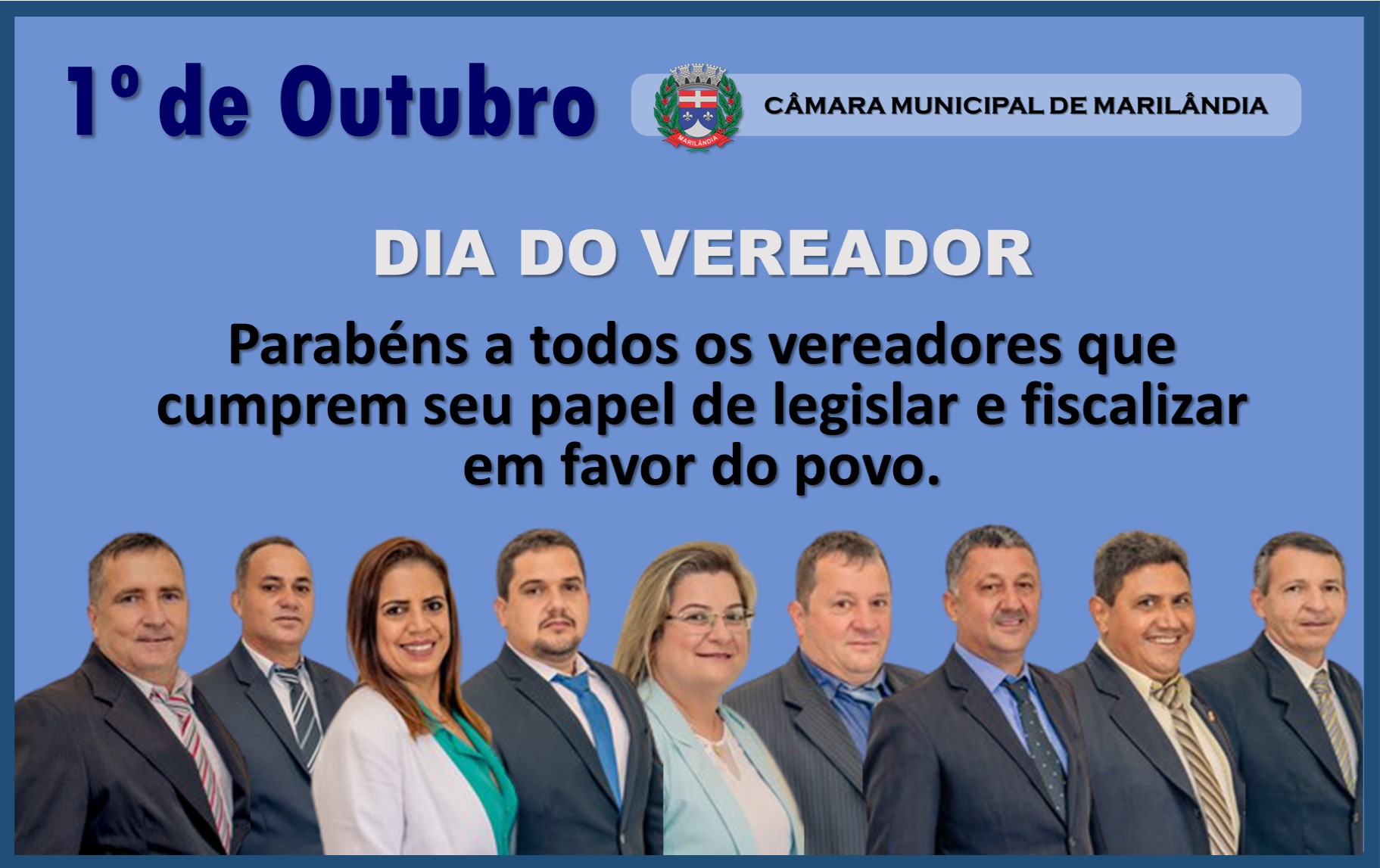 1º de Outubro - Dia do Vereador