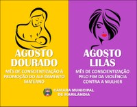 Campanha Agosto: Dourado e Lilás