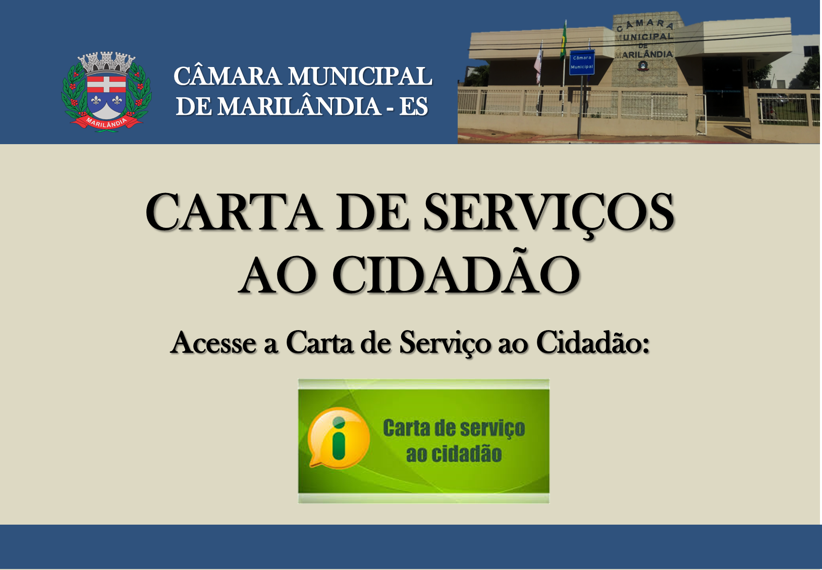 Carta de serviço ao cidadão