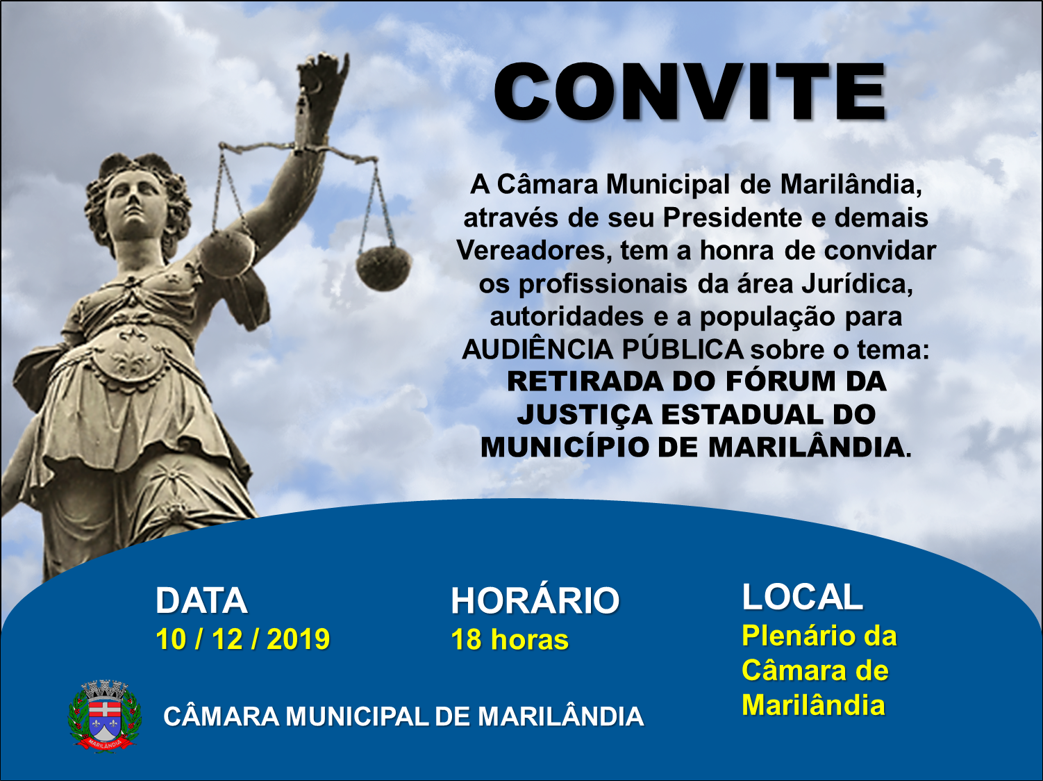 Convite audiência pública