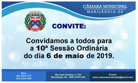 Convite para a 10ª sessão ordinária