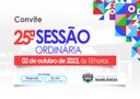 Convite para a 25ª Sessão Ordinária