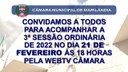 Convite para a 3ª sessão ordinária 