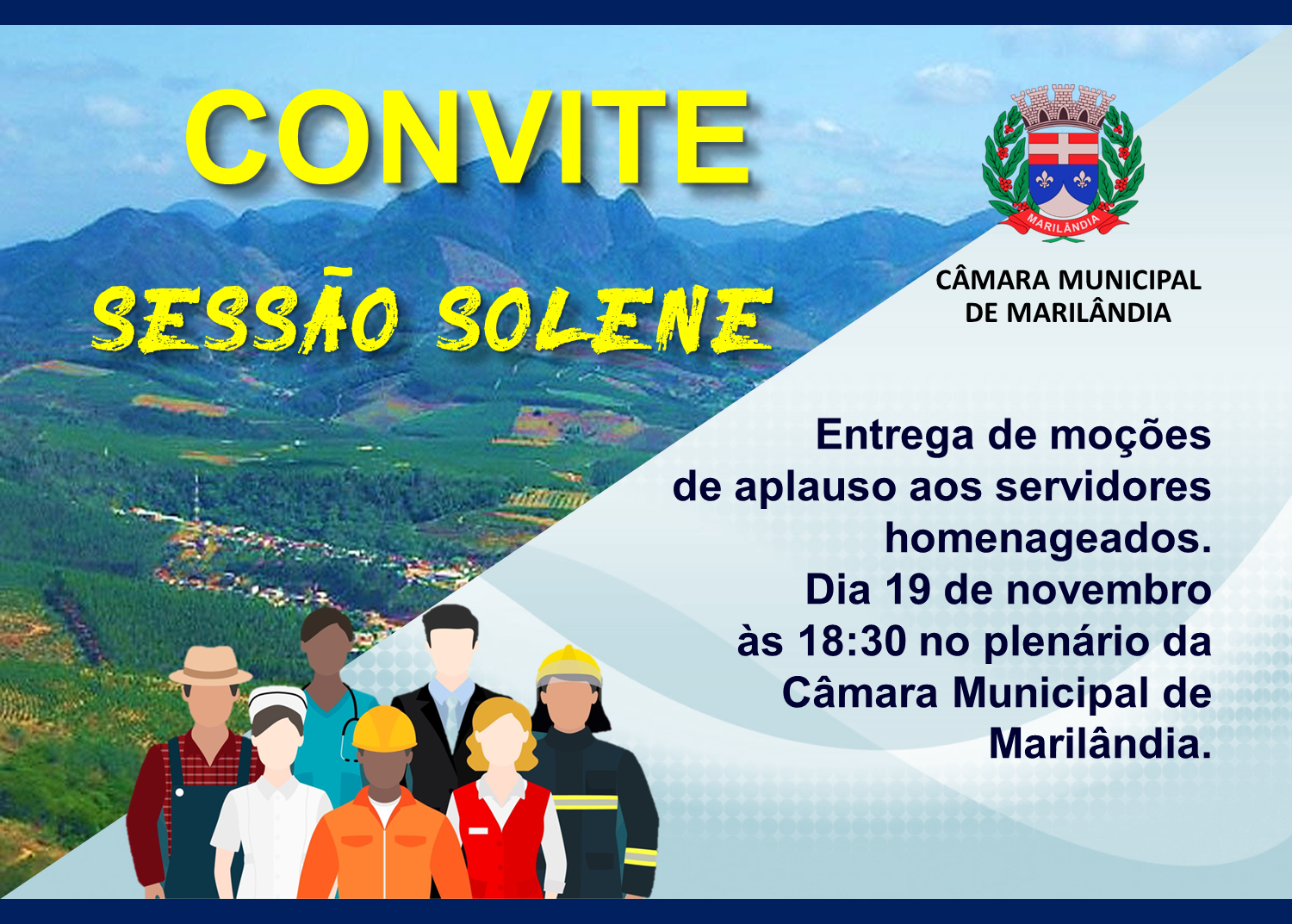 Convite sessão solene