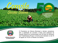 Convite sessão solene