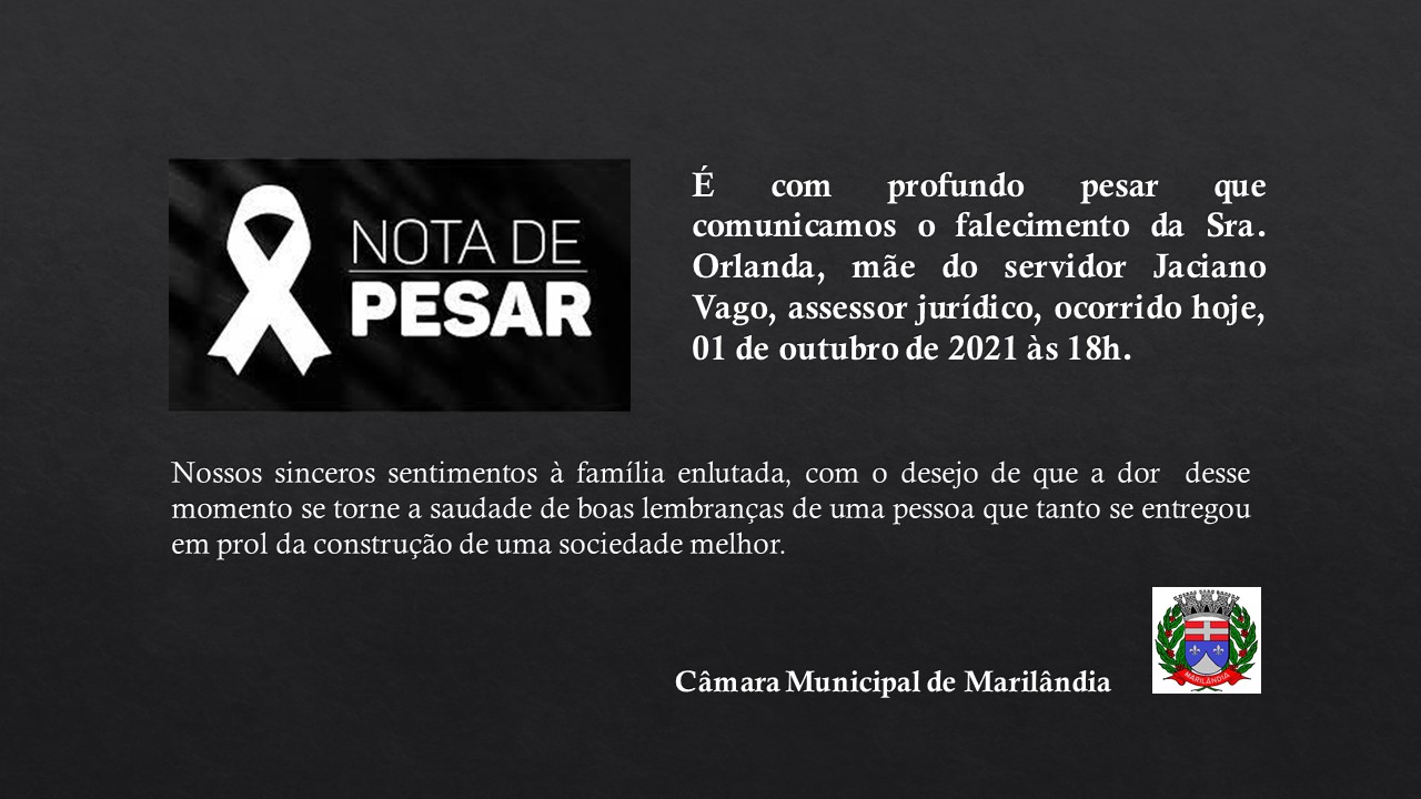 Nota de pesar