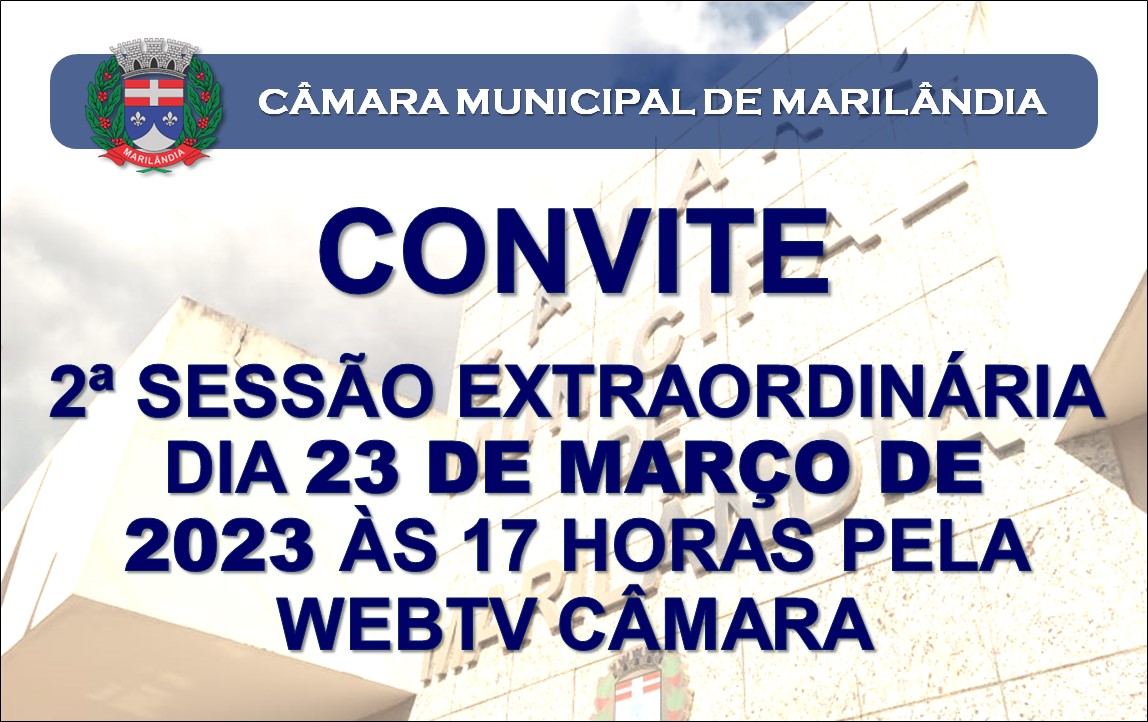 Próxima sessão extraordinária