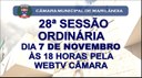 Próxima sessão ordinária