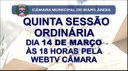 Próxima sessão ordinária