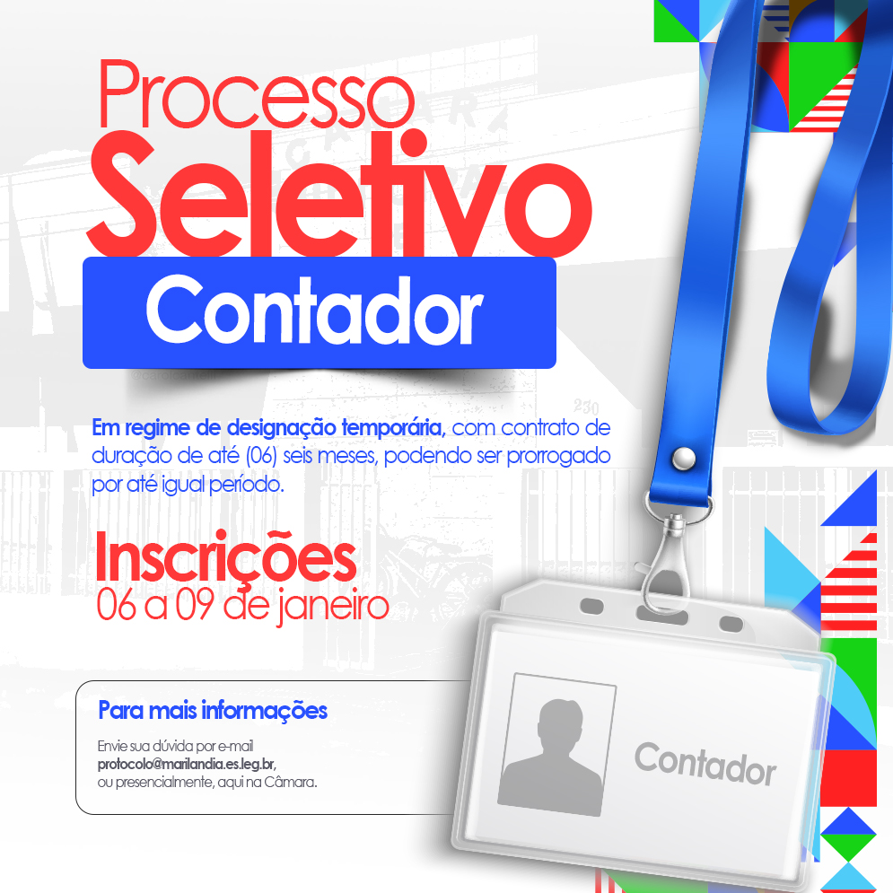 Processo seletivo 001/2025
