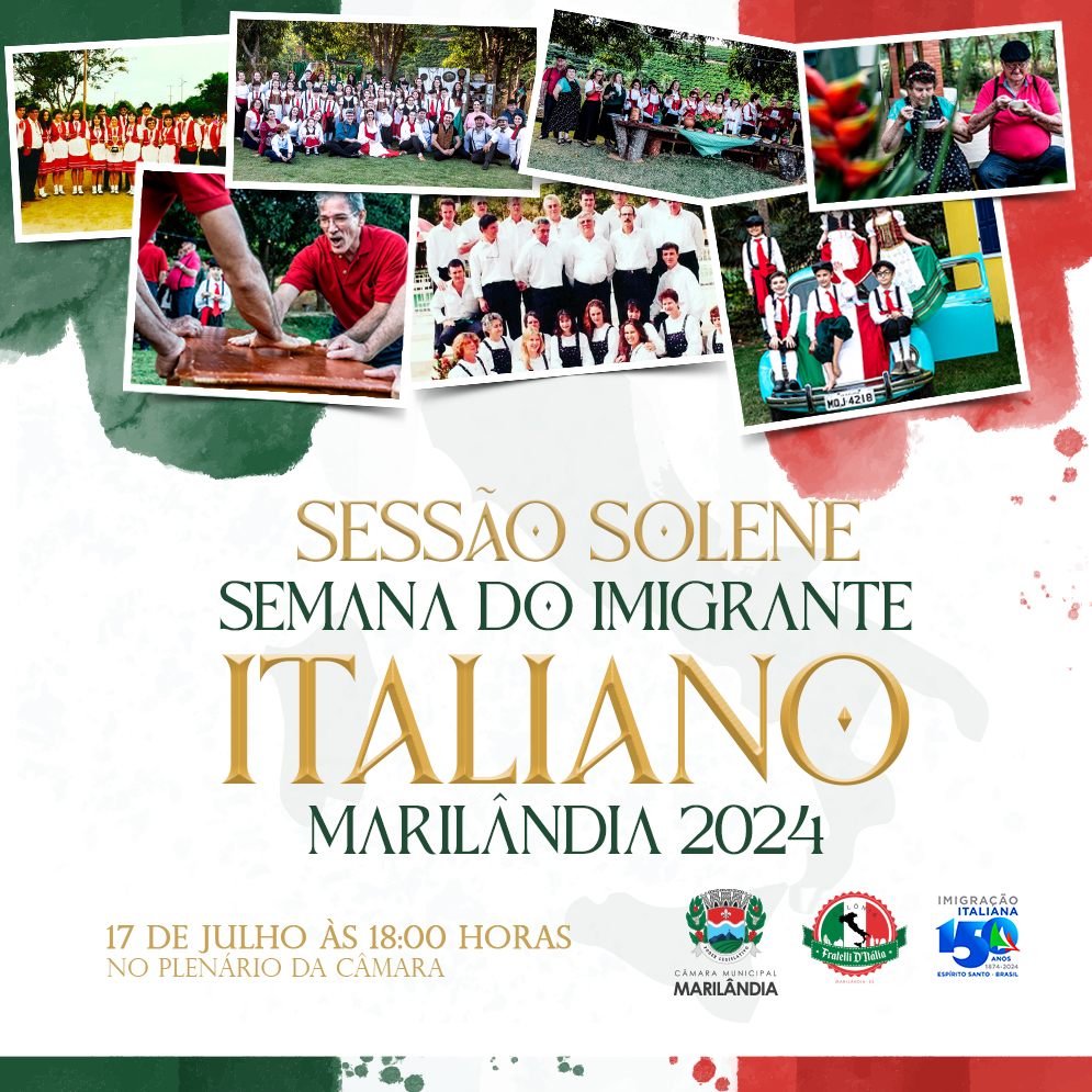 sessão solene semana do imigrante italiano