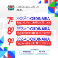 Sessões de Abril