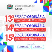 Sessões de junho