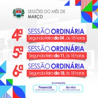 Sessões de Março